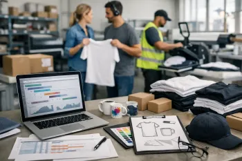 Merchandise Produktion planen ohne Leerlauf