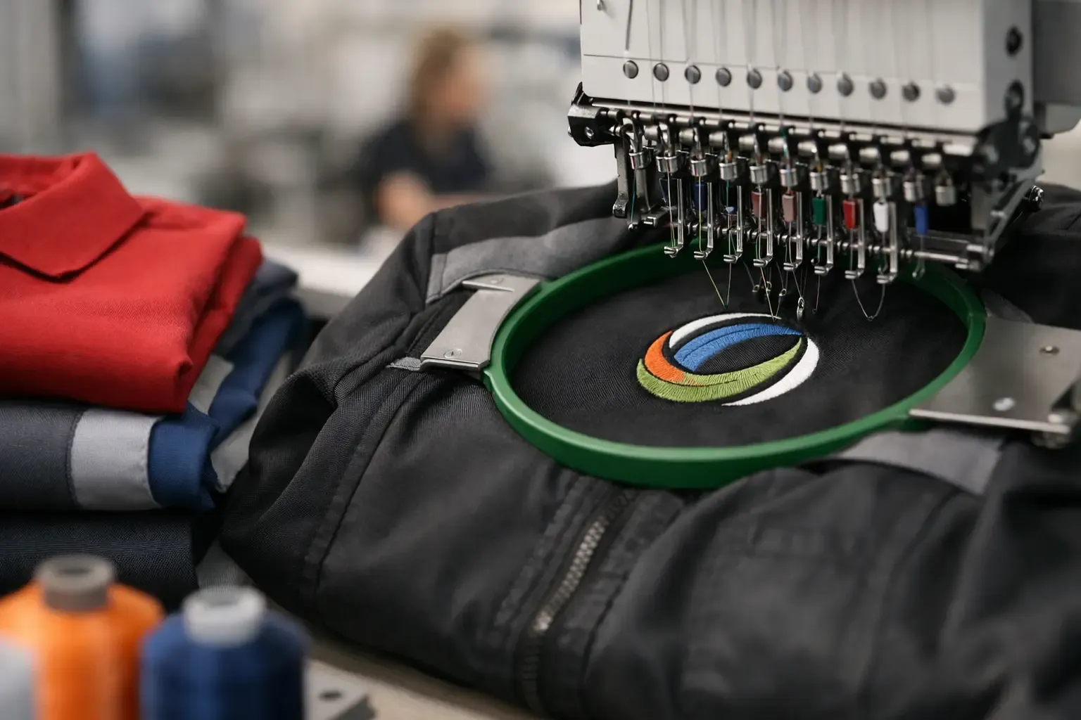 Arbeitskleidung mit Logo besticken lassen