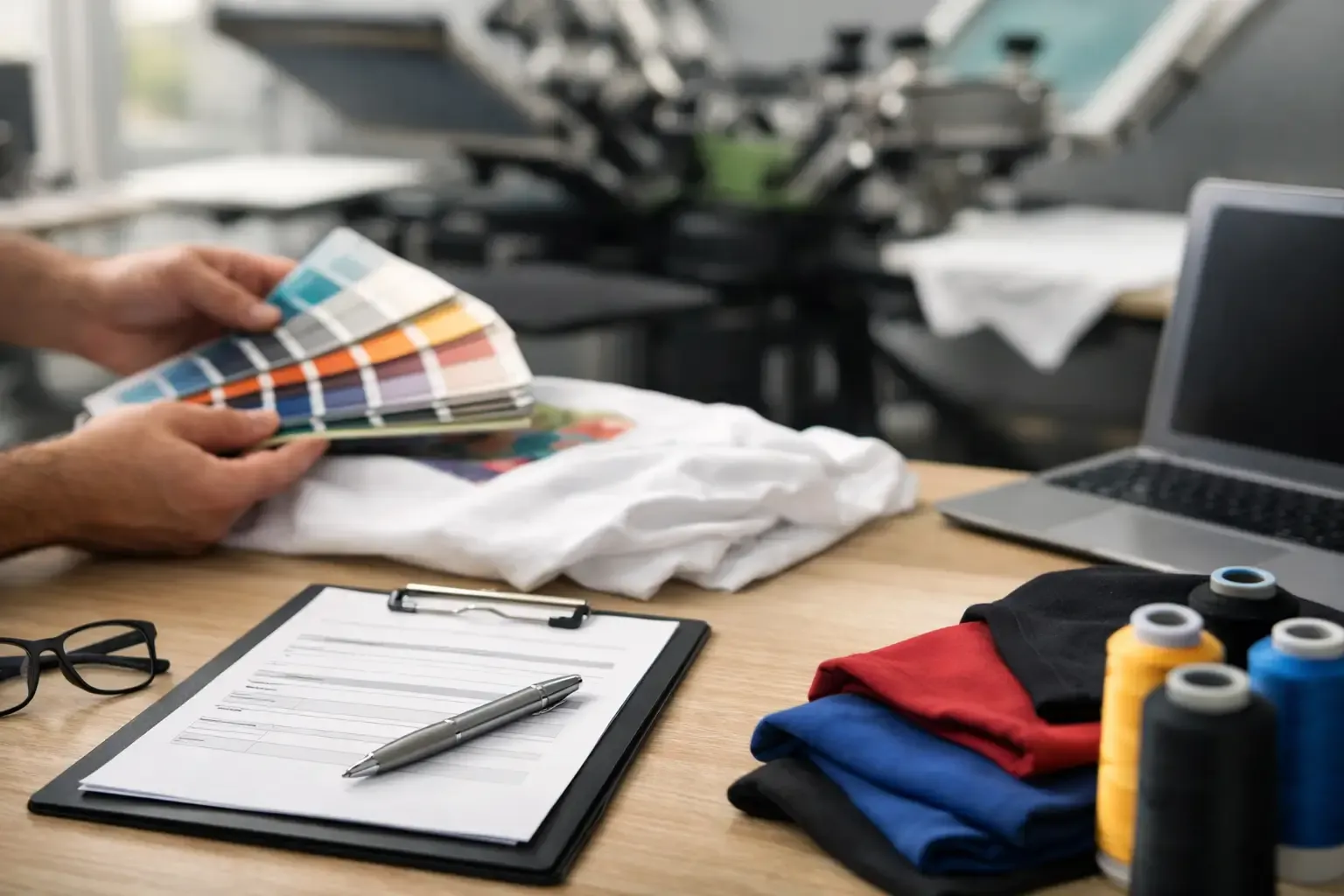 Textildruck Briefing Vorlage erstellen