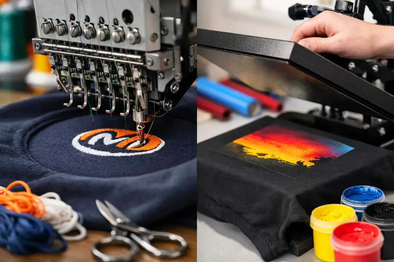 Preisunterschied Stickerei und Druck erklärt